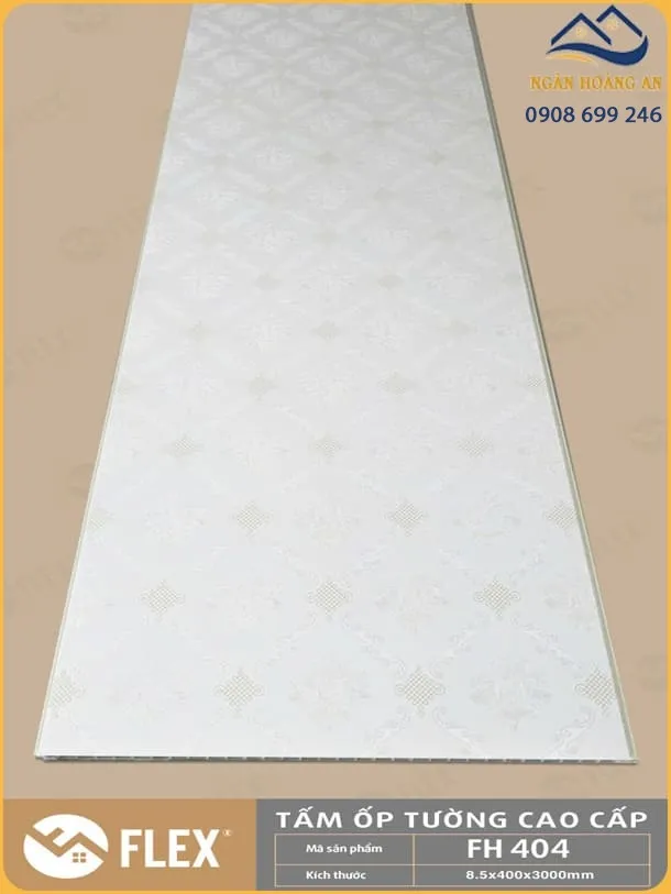 Tấm Nhựa Ốp Tường Vân Vải Flex FH404 Cắt Theo Kích Thước