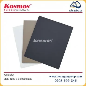 Tấm Ốp Đa Năng Sợi Than Tre 8mm Đơn Sắc Kosmos