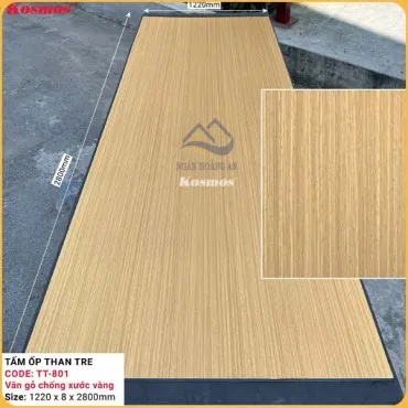 Tấm Ốp Than Tre Kosmos Vân Gỗ TT-801