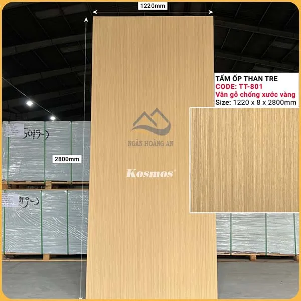 Tấm Ốp Đa Năng Sợi Than Tre Kosmos TT801 Tấm Ốp Đa Năng Sợi Than Tre Kosmos TT801