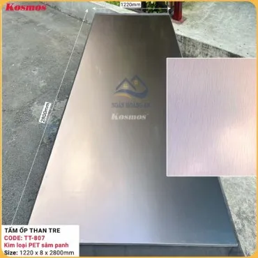 Tấm Ốp Đa Năng Sợi Than Tre Kosmos Kim Loại Pet TT-807