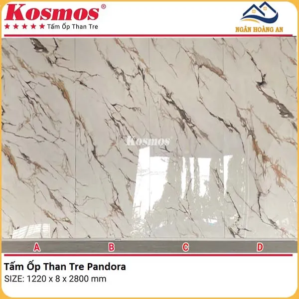 Tấm Ốp Than Tre Pandora Kosmos 8mm TT-829