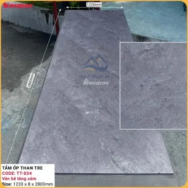 Tấm Ốp Đa Năng Sợi Than Tre Kosmos Xi Măng TT-834