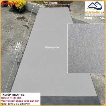 Tấm Ốp Than Tre Kosmos Vân Vải Chống Xước TT-841