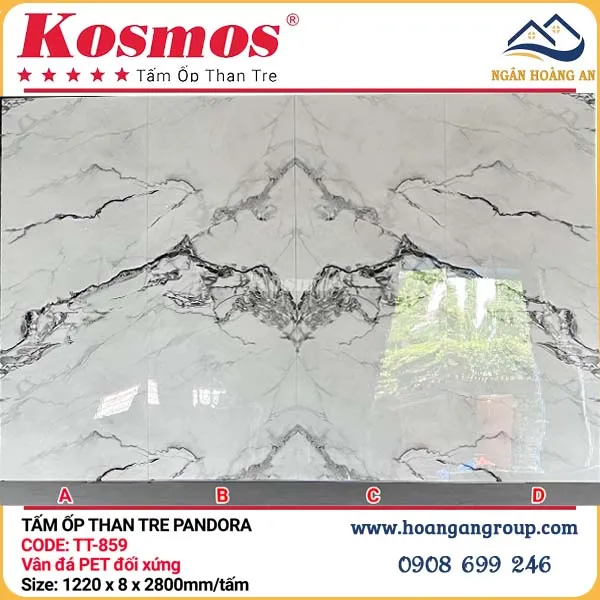 Tấm Ốp Than Tre Pandora Kosmos 8mm TT-859