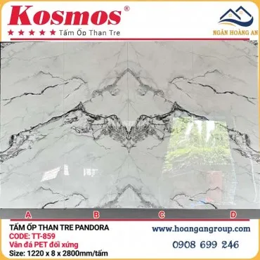 Tấm Ốp Sợi Than Tre Pandora Kosmos TT-859 Vân Đối Xứng