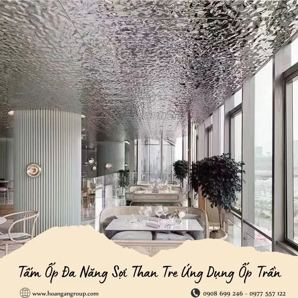 Tấm Ốp Đa Năng Sợi Than Tre Ứng Dụng Ốp Trần