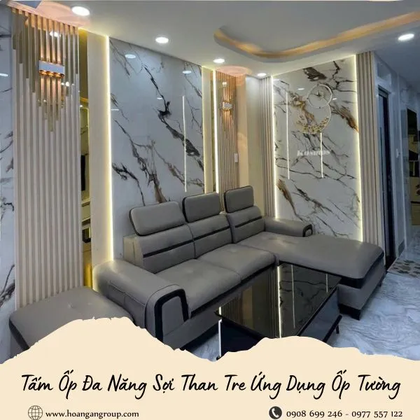 Tấm Ốp Đa Năng Sợi Than Tre Ứng Dụng Ốp Tường