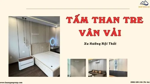 Tấm Ốp Đa Năng Than Tre Vân Vải Ốp Tường – Xu Hướng Nội Thất