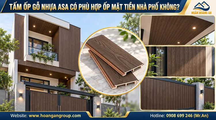 Tấm Ốp Gỗ Nhựa ASA Có Phù Hợp Ốp Mặt Tiền Nhà Phố Không?