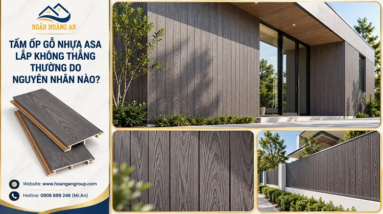 Tấm Ốp Gỗ Nhựa ASA Lắp Không Thẳng Thường Do Nguyên Nhân Nào? Tấm Ốp Gỗ Nhựa ASA Lắp Không Thẳng Thường Do Nguyên Nhân Nào?