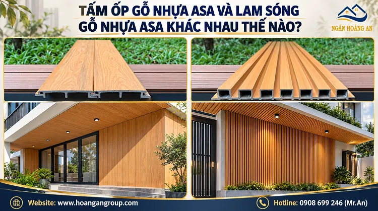Tấm Ốp Gỗ Nhựa ASA Và Lam Sóng Gỗ Nhựa ASA Khác Nhau Thế Nào?