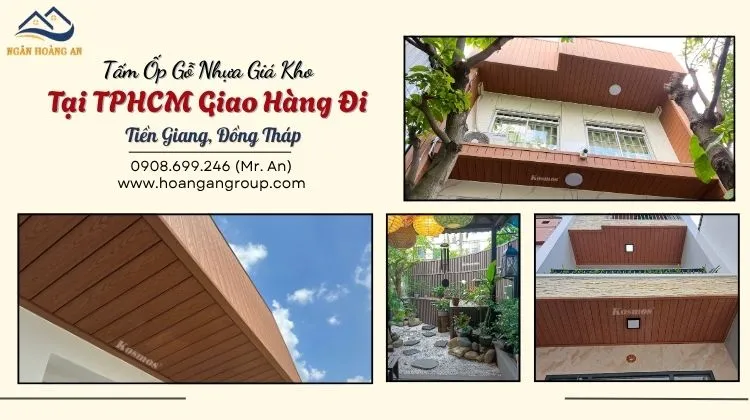 Tấm Ốp Gỗ Nhựa Giá Kho Tại TPHCM Giao Hàng Đi Tiền Giang, Đồng Tháp