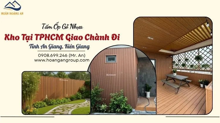 Tấm Ốp Gỗ Nhựa Kho Tại TPHCM Giao Chành Đi Tỉnh An Giang, Kiên Giang