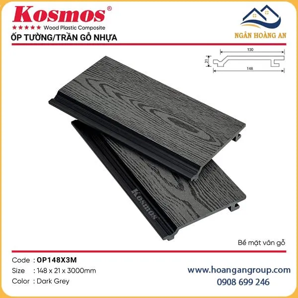 Tấm Ốp Gỗ Nhựa Ngoài Trời Kosmos Tại Củ Chi TPHCM
