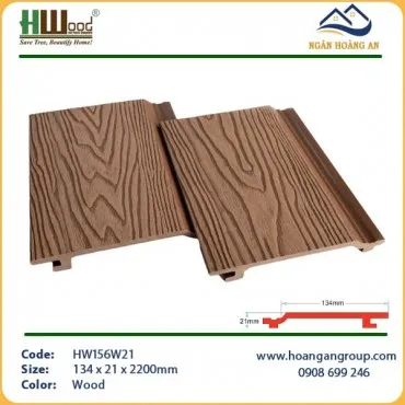 Ốp Tường Gỗ Nhựa Ngoài Trời Hwood HW156W21 Wood