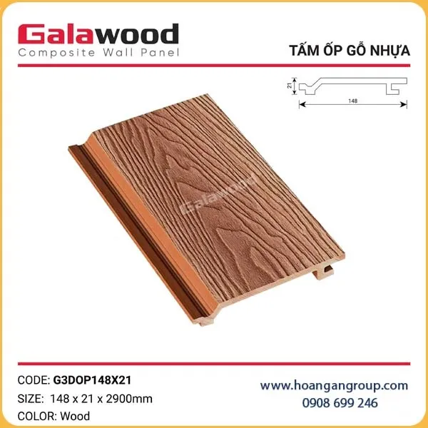 Tấm Ốp Gỗ Nhựa Ngoài Trời Galawood Tại Củ Chi TPHCM