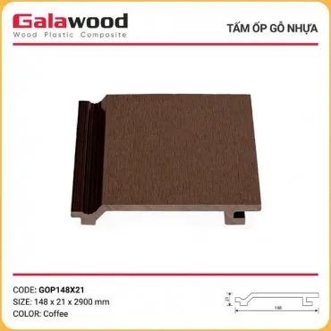 Tấm Ốp Gỗ Nhựa Ngoài Trời Galawood GOP148X21 Coffee