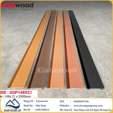 Tấm Ốp Gỗ Nhựa Ngoài Trời Galawood GOP148X21
