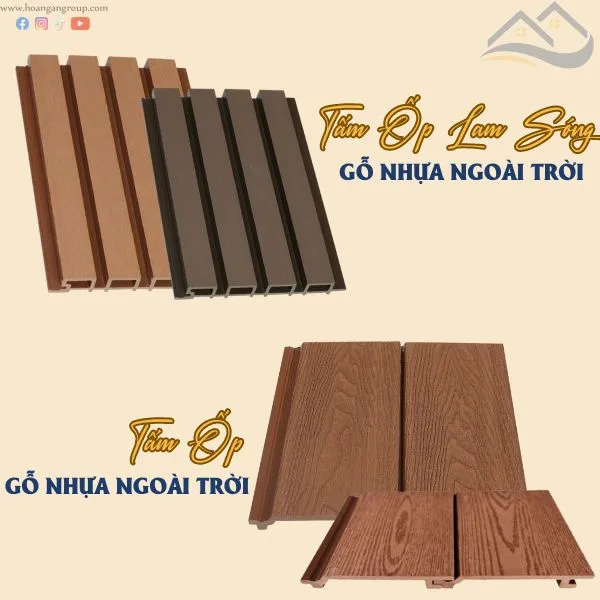 Tấm Ốp Gỗ Nhựa Ngoài Trời Kosmos Với Hai Dòng Sản Phẩm Chính