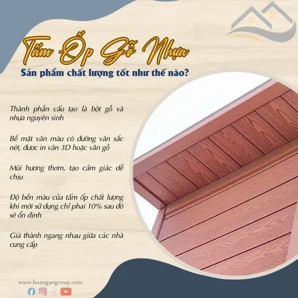 Mẹo Chọn Mua Tấm Ốp Gỗ Nhựa Ngoài Trời Chất Lượng Tốt