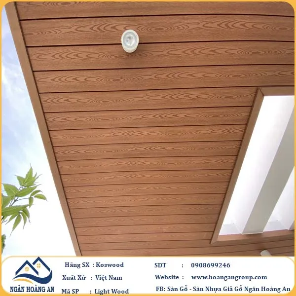 Tấm Ốp Gỗ Nhựa Ngoài Trời Kosmos Tại Quận 3 TPHCM