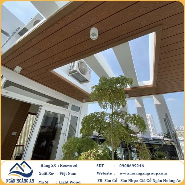 Tấm Ốp Gỗ Nhựa Ngoài Trời Kosmos Tại Quận 7 TPHCM