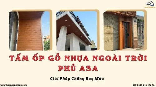 Tấm Ốp Gỗ Nhựa Ngoài Trời Phủ ASA – Giải Pháp Chống Bay Màu