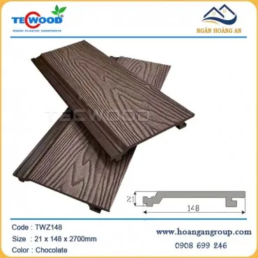 Tấm Ốp Trần Ngoài Trời TecWood TWZ148 Chocolate
