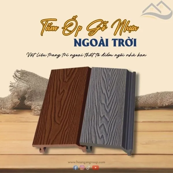 Tấm Ốp Gỗ Nhựa Ngoài Trời 