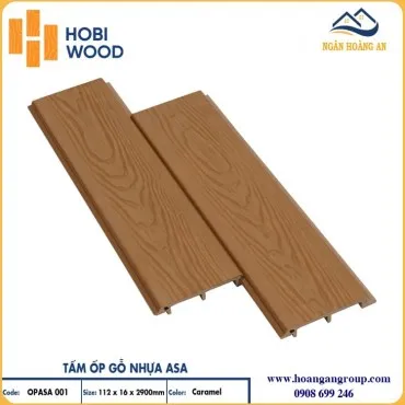 Tấm Ốp Gỗ Nhựa Ngoài Trời Hobi Wood Phủ ASA OPASA 001