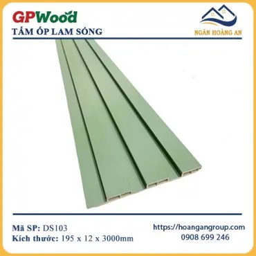 Tấm Ốp Lam 3 Sóng GPWood DS103 Màu Xanh