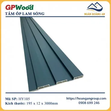 Tấm Ốp Lam 3 Sóng GPWood HY105 Màu Xanh