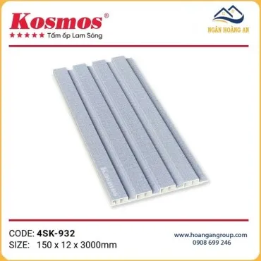 Tấm Ốp Tường Nhựa Lam 4 Sóng Kép Kosmos Giả Vân Vải 4SK-932