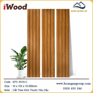 Lam 4 Sóng Nhựa Giả Gỗ Ốp Tường iWood 4S10-C