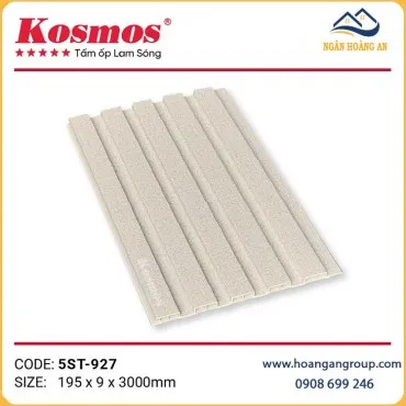 Tấm Ốp Lam 5 Sóng Thấp Nhựa Vân Vải Kosmos 5ST-927