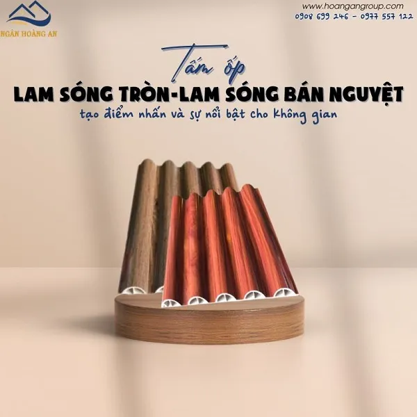 Tấm Ốp Lam Sóng Bán Nguyệt Giúp Tạo Điểm Nhấn Cho Không Gian