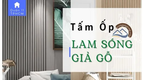 Ốp Tường Ốp Trần Lam Sóng Nhựa Giả Gỗ Giá Rẻ Tại Quận 11 TPHCM