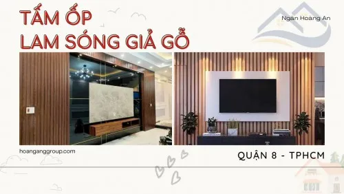 Nhựa Ốp Tường Ốp Trần Lam Sóng Giả Gỗ Giá Rẻ Tại Quận 8 TPHCM