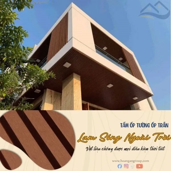 Ứng Dụng Của Tấm Ốp Lam Sóng Gỗ Nhựa Ngoài Trời
