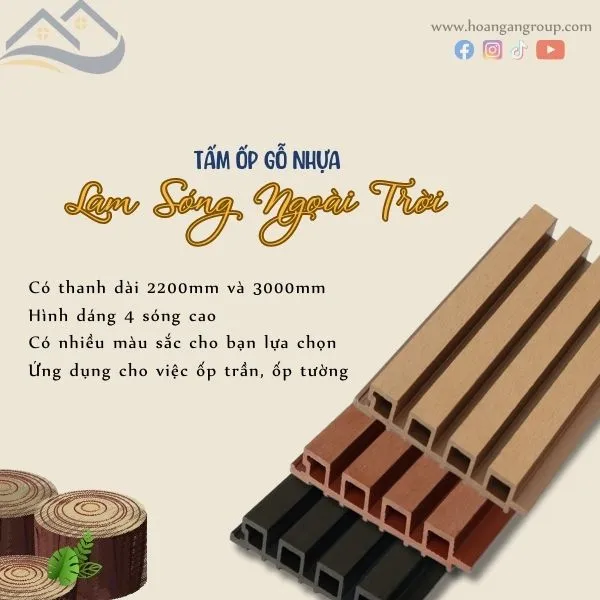 Thông Số Kỹ Thuật Của Tấm Ốp Lam Sóng Gỗ Nhựa Ngoài Trời