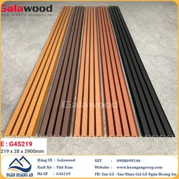 Tấm Ốp Lam Sóng Gỗ Nhựa Ngoài Trời Galawood G4S219