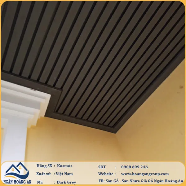 Ốp Trần Bằng Lam Sóng Gỗ Nhựa Ngoài Trời Kosmos Tại Quận 1 TPHCM