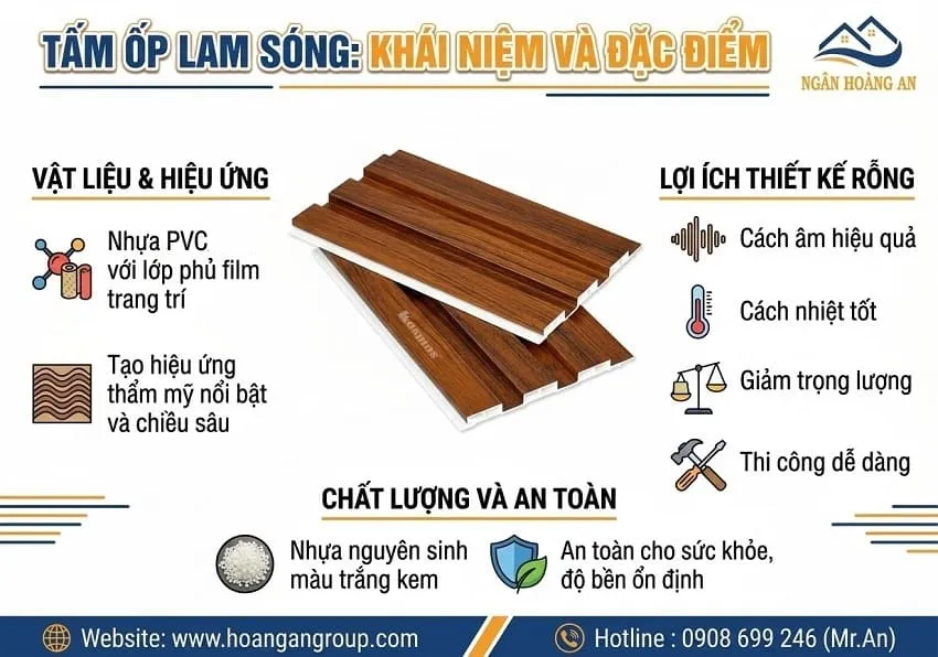 Tấm Ốp Lam Sóng Là Gì? Đặc Điểm Của Tấm Nhựa Ốp Tường Lam Sóng