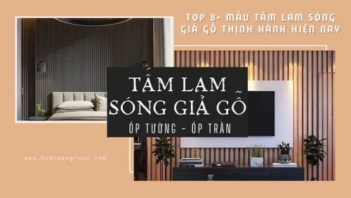 Top 8+ Mẫu Tấm Lam Sóng Giả Gỗ Ốp Tường Ốp Trần Hiện Nay