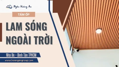 Lam Sóng Gỗ Nhựa Ngoài Trời Ốp Tường Ốp Trần Tại Nhà Bè, Bình Tân TPHCM