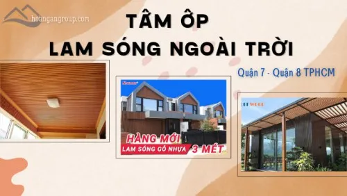 Tấm Lam Sóng Nhựa Giả Gỗ Ngoài Trời Giá Rẻ Tại Quận 7, Quận 8 TPHCM