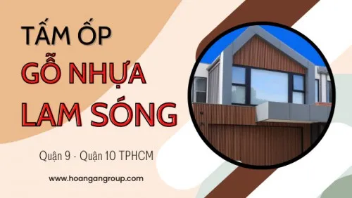 Ốp Tường Ốp Trần Lam Sóng Gỗ Nhựa Ngoài Trời Tại Quận 9, Quận 10 TPHCM