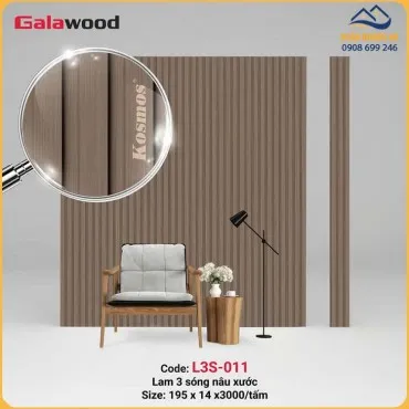 Tấm Ốp Tường Lam Sóng Nhựa Galawood L3S-011
