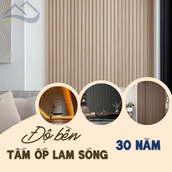 Tấm Nhựa Ốp Tường Ốp Trần Lam Sóng Giả Gỗ